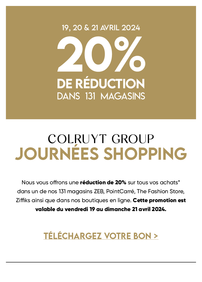 Colruyt Group ZEB Journées Shopping avril 2024